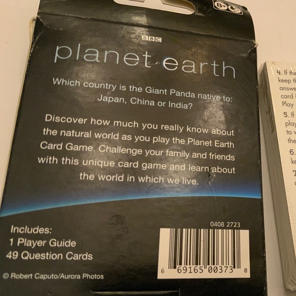 HTF New Sealed BBC Planet Earth Card Game 8+ - Picture 2 of 3